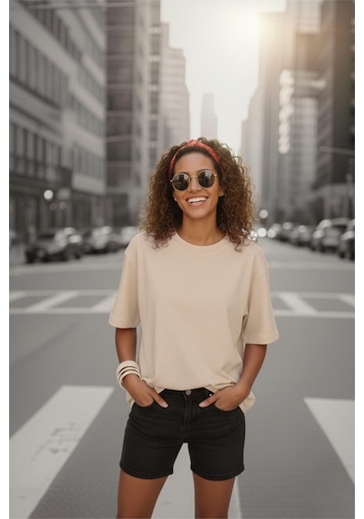 Mily Kadın Oversize Basic Bisiklet Yaka Pamuklu T-shirt Rahat Kesim Unisex Sevgili Kombini Taş Rengi Mily Kadın Oversize Basic Bisiklet Yaka Pamuklu T-shirt Rahat Kesim Unisex Sevgili Kombini Taş Rengi