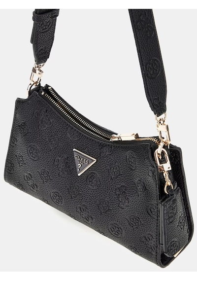 Guess Cresıdıa Top Zıp Shoulder Bag Deesa Logo Cnvrtble Pg934918 Siyah