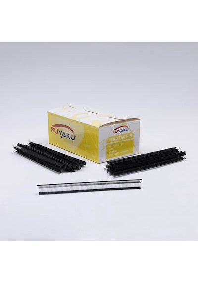 Fuyaku 7 Mm I-end Mikro İnce Fine Kılçık Etiketleme Plastiği Siyah 10.000 Adet
