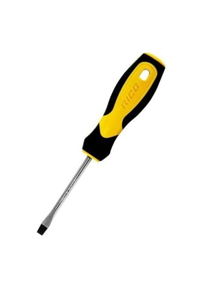 Rico Izoleli Ergonomik Düz Uçlu Tornavida 6x125 MM