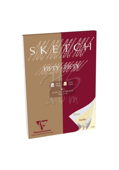 Clairefontaine Blanc Ivory Çizim Defteri 90Gr 100 Sayfa A4