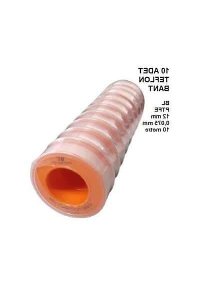 27kids Teflon Bant - 12 Mm X 10 M, 10 Adet Paket Açık Bej