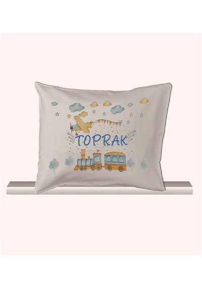 Pia Baby Gl 1944-08 İsme Özel Yastık Zıbın Set Krem