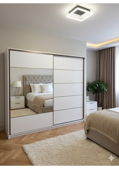 Bulut Sürgülü Dolap Gardırop Byz 230 Cm