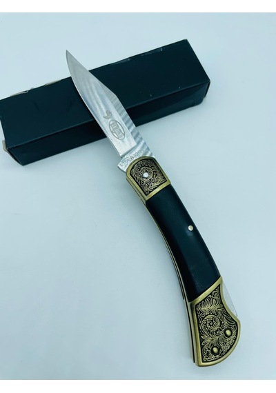 Microtech Ahşapkasa Siyah Kamp Çakı //a3255-21cm Sarı - Siyah