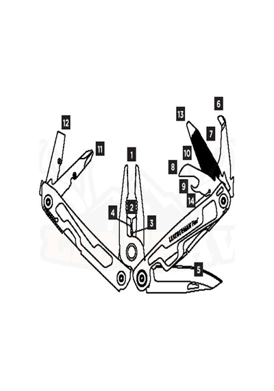 Leatherman Kamp Rev Multi Tools Gri