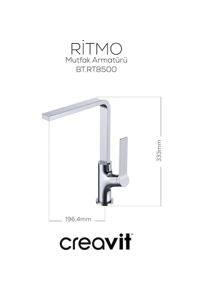 Creavit RT8500 Ritmo Mutfak Armatürü