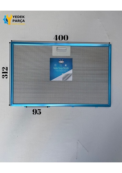 Mekappa Uyumlu Davlumbaz 40x31,2 Cm Arka Aralık 9,5cm Aspiratör Filtresi