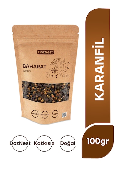 Doznest Doğal Karanfil 100 Gr Baharat Ve Bitki Çayı Kullanımına Uygun