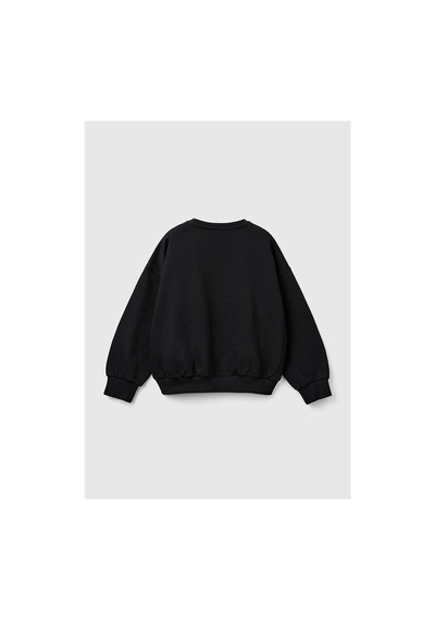 Mayoral United Colors Of Benetton Kız Çocuk Siyah Önü Pullu Baskı Detaylı Bisiklet Yaka Sweatshirt Mayoral United Colors Of Benetton Kız Çocuk Siyah Önü Pullu Baskı Detaylı Bisiklet Yaka Sweatshirt