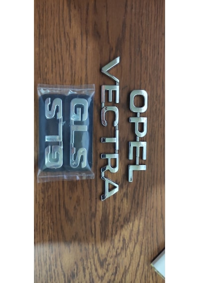 Opel Vectra Gls Yazı Takım Yazısı A Kalite Opel Vectra A Kalite İthal Krom Kaplama 2 Adet Gls