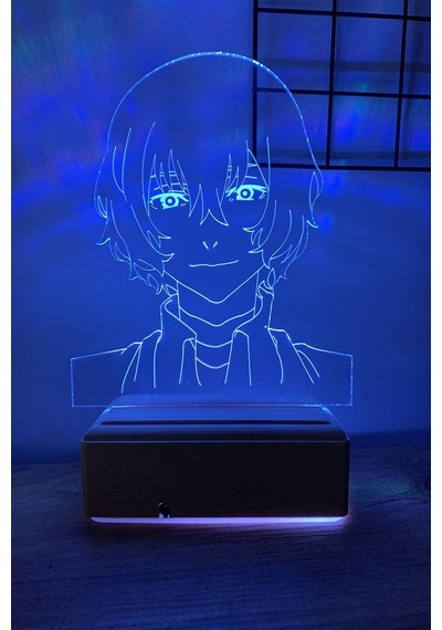 Dazai Osamu 16 Renk Gece Lambası Çok Renkli