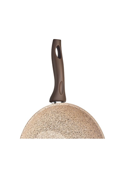 Creamy 28 Cm Granit Wok Tava Krem
