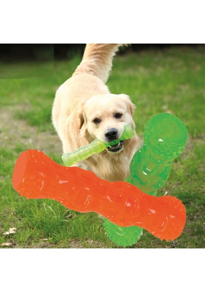 Pawise 18 CM Sesli Çubuk Kemik Köpek Oyuncağı Çok Renkli
