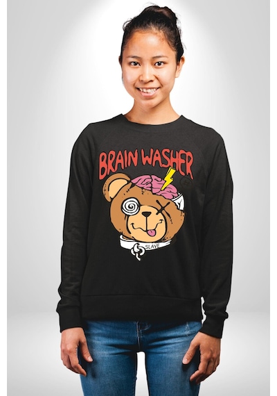 Beyin Yıkama Unisex Siyah Sweatshirt Siyah