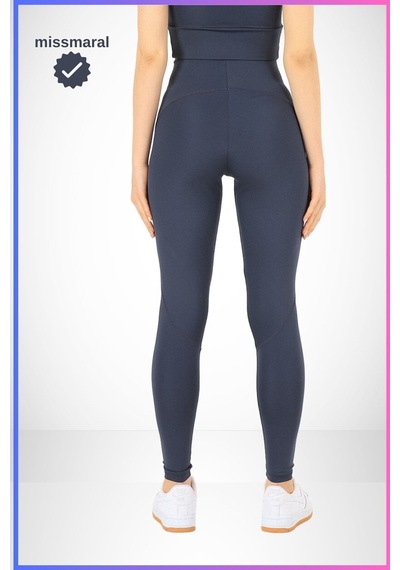 Missmaral Slim Fit Tayt Yüksek Bel Toparlayıcı Antrasit Spor Model Flatlock Dikiş Detaylı Oslo 1090 Antrasit