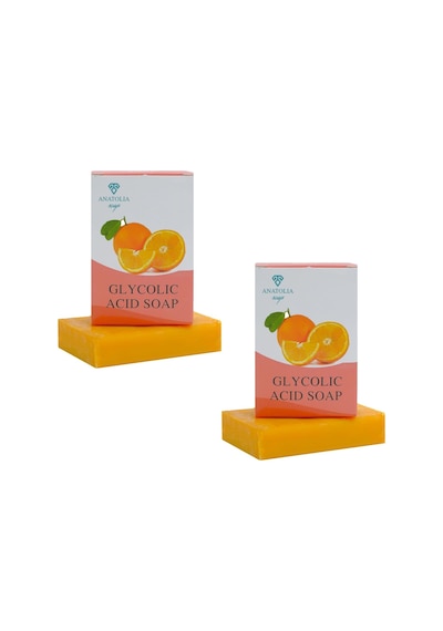 Glikolik Asit Sabunu, Light Up Aha Bha Peeling Yenileyici Gözenek Sıkılaştırıcı Portakal C Vitamini, Cildinizi Derinlemesine Temizleyen Ve Yenileyen Güçlü Bir Çözüm 2 Adet