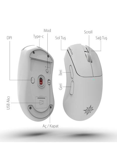 Img-329mx Oyuncu Mouse 12000 Dpı Rgb, Laser Sensör, 6d Tuş, Kablosuz Kablolu, Type-c Şarj Img-329mx Img-329mx Oyuncu Mouse 12000 Dpı Rgb, Laser Sensör, 6d Tuş, Kablosuz Kablolu, Type-c Şarj Img-329mx