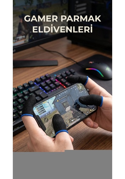 Oyuncu Eldiveni 4'lü Set Konforlu Parmaklık Hassasiyetle Tasarlanmış