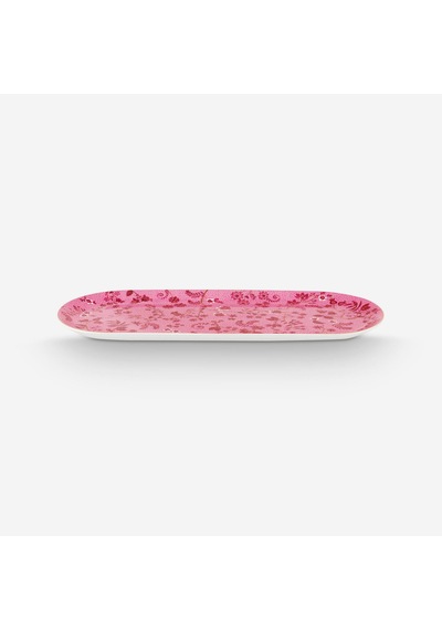 Pembe Porselen Servis Tabağı 33 Cm