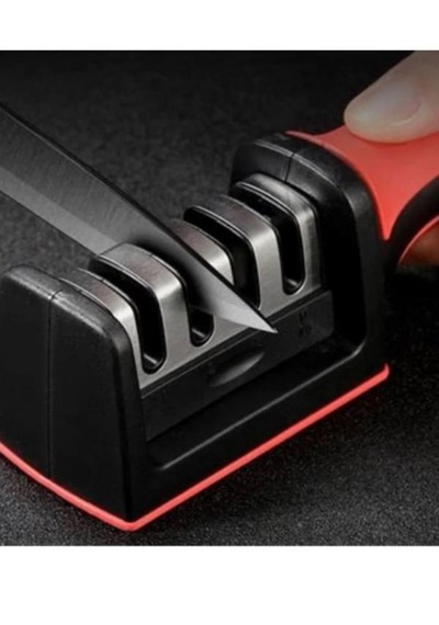 4 Aşamalı Profesyonel Bıçak Bileyici Kaymaz Tabanlı, Ergonomik Tutuş, Keskinleştirici Aparat