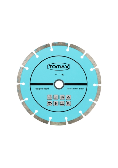 Tomax Segmentli Elmas Beton Kesici Disk - 230x2,4x22