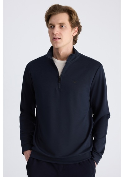 D'S Damat Ds Damat Regular Fit Lacivert Düz Modal Sweatshirt 5hce247021013 Çok Renkli