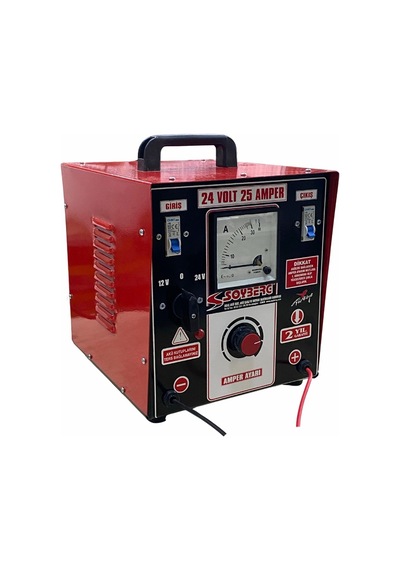 12V-24V Şarj Redresörü 25 A Akü Şarj Cihazı Amper Ayarlı