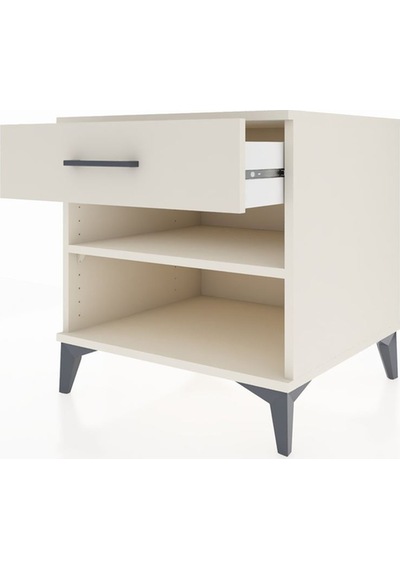 Kronos Komodin Tek Raflı Tek Çekmeceli 60x59x64 Aytaşı-aytaşı Aytaşı