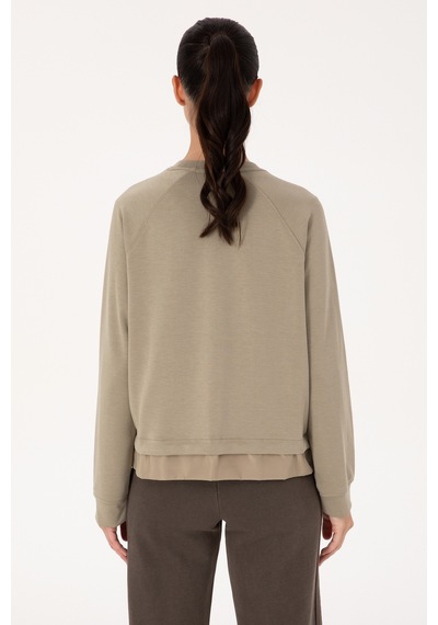 U.s. Polo Assn. Kadın Açık Haki Sweatshirt 50309098-vr183 Acık Hakı