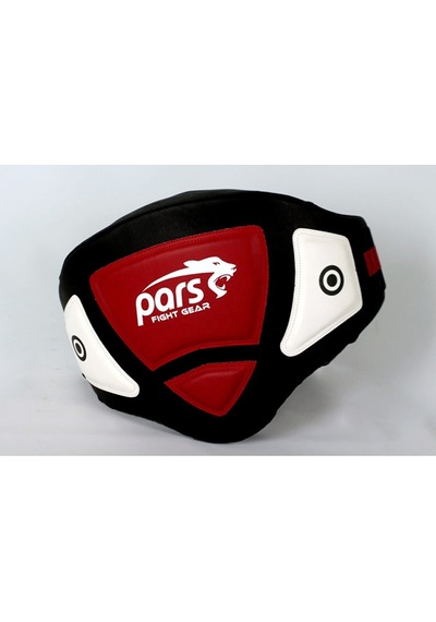 Pars Kickboks Muay Thai Antrenör Bel Koruyucu Kırmızı-Siyah