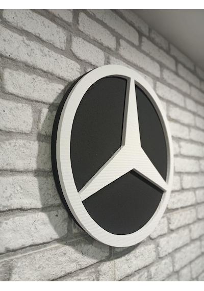 Mercedes Logo 50x50 Mercedes Araç Logo Mercedes Marka Logo Mercedes 3d Logo 50 x 50
