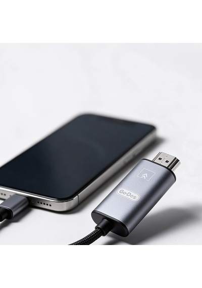 Go Des Gd-hm812s Hdtv Lightning To Hdmı Ses Ve Video Adaptörü Gri
