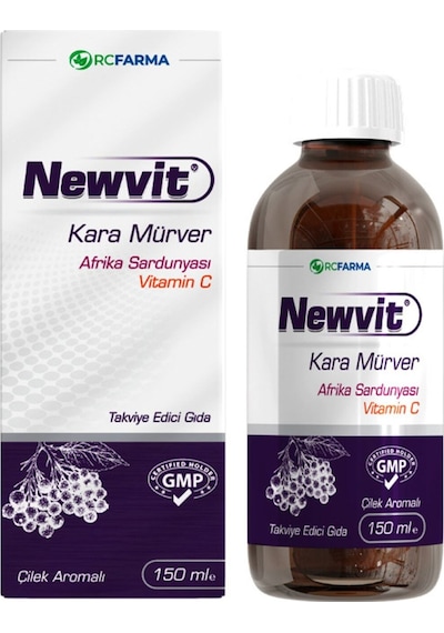 Rc Farma Newvit Kara Mürver Afrika Sardunyası Vitamin C 150 ML