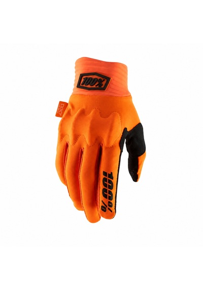 Aegıs 100% Gloves Black Yazlik Motosiklet Turuncu Eldiven Siyah - Turuncu