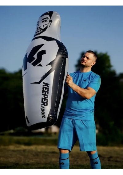 Keeperdummy Contact Şişirilebilir Kaleci Antrenman Ekipmanı Siyah - 198 Cm Çok Renkli