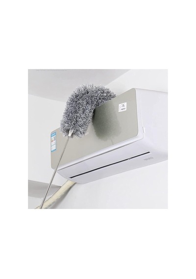 Doori 3 Farklı Başlıklı Mikrofiber Anti-statik Bükülebilir Teleskopik Köşe Bucak Toz Alma Püskülü