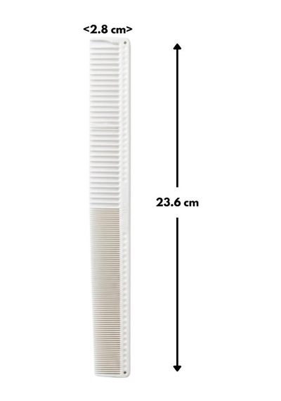 Jrl J307 23.6 Cm Antistatik Seramik Teknoloji Profesyonel Uzun Kesim Tarağı Beyaz
