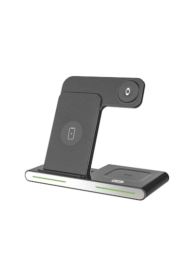 Magnetik Kablosuz Şarj Standı Go Des Gd-wl386 3in1 15w Hızlı Şarj Özellikli Airpods/Watch/Apple Uyumlu iPhone