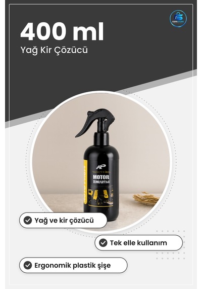 Oto Motor Temizleyici Sprey 400 Ml Yağ Kir Çözücü Araç Bakım Temi