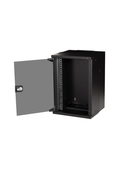 Lande Pandora Soho 9u 300x300 10 Duvar Tipi Rack Kabinet Siyah Cam Kapaklı