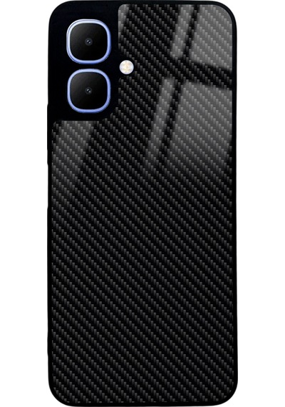 İnfinix Smart 10 Carbon Tasarımlı Glossy Telefon Kılıfı Çok Renkli