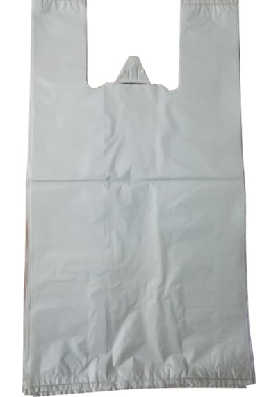 Kalbi Ticaret Kırık Beyaz Poşet Kalın Atlet Poşet Büyük Boy 1 KG