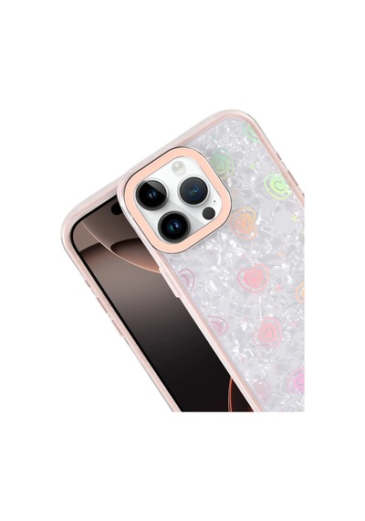 Apple Uyumlu  iPhone 14 Pro Max Lumi Desenli Kapak - Pembe