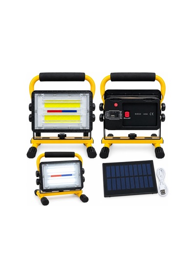 Carub 4500203 Lambada Solar 30w Güneş Enerjili Led Projektör 16000mah Şarjlı 4 Modlu Taşınabilir Kamp Ve Çalışma Lambası