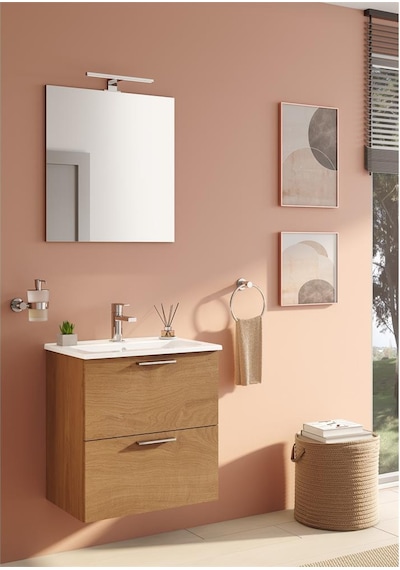VitrA Mia Banyo Dolabı Seti 60 Cm Çekmeceli Altın Meşe 67092 Diğer