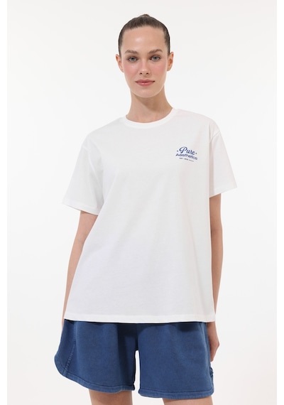 Lumberjack Wb 11nera Beyaz Kadın Kısa Kol T-shirt 000000000102721850 Beyaz-saks