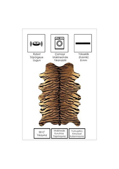 West Home Dijital Baskı Yıkanabilir Kaymaz Taban Post Halı Salon Halısı Mutfak Halısı Wh 175 Sand
