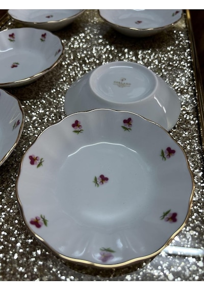 Hercai Pembe Çay Tabağı 6 Lı 8690947348116 Çiçekli