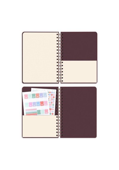 Bullet Journal Edition A5 15x21 Cm Spiralli Noktalı Tarihsiz Not Defteri Güneş
